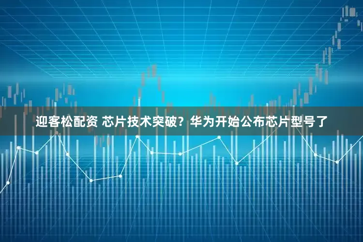 迎客松配资 芯片技术突破？华为开始公布芯片型号了